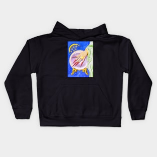 Crystal Ball Witch Painting Kids Hoodie